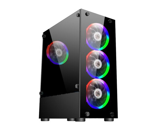 Корпус 1stPlayer V2-A-BK-4F1 Корпус 1stPlayer V2-A-BK-4F1