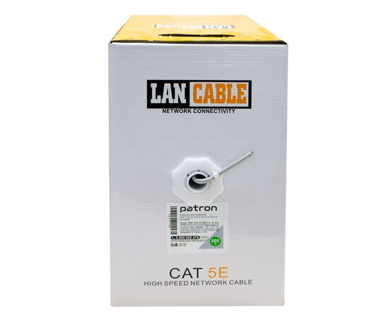 Кабель мережевий Patron FTP 305м cat 5e (CAB-TONS-FTP-305M), зображення 2 Кабель мережевий Patron FTP 305м cat 5e (CAB-TONS-FTP-305M), зображення 2