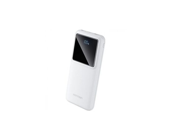 Батарея универсальная Vention 10000mAh 22.5W 3A PD, QC/3.0, LED Display, White (FHKW0), изображение 2 Батарея универсальная Vention 10000mAh 22.5W 3A PD, QC/3.0, LED Display, White (FHKW0), изображение 2