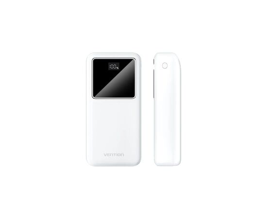 Батарея универсальная Vention 30000mAh 22.5W 3A, PD, QC/3.0, LED Display, White (FHMW0), изображение 2 Батарея универсальная Vention 30000mAh 22.5W 3A, PD, QC/3.0, LED Display, White (FHMW0), изображение 2