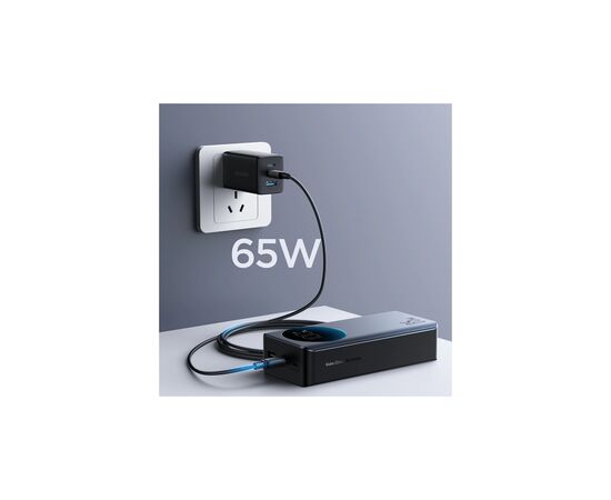 Батарея универсальная JOYROOM 30000mAh 65W PD, QC/3.0, USB-A, 2xUSB-C In/Out, Black (JR-PBF05), изображение 9 Батарея универсальная JOYROOM 30000mAh 65W PD, QC/3.0, USB-A, 2xUSB-C In/Out, Black (JR-PBF05), изображение 9