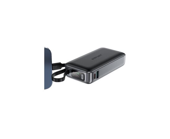 Батарея универсальная Acefast 10000mAh 30W PD, USB-C witch cable, USB-A, Li-Pol, M7 Black (6974316283379), изображение 3 Батарея универсальная Acefast 10000mAh 30W PD, USB-C witch cable, USB-A, Li-Pol, M7 Black (6974316283379), изображение 3