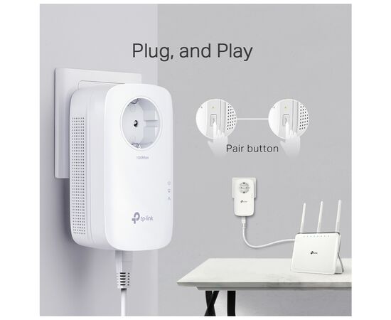 Адаптер Powerline TP-Link TL-PA8010PKIT, изображение 5 Адаптер Powerline TP-Link TL-PA8010PKIT, изображение 5
