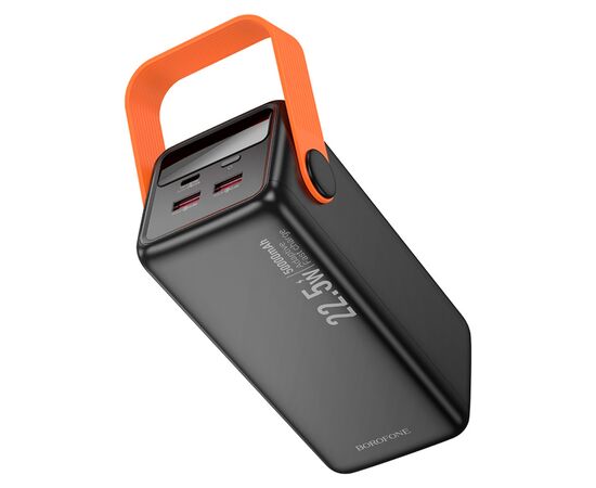 Батарея универсальная BOROFONE 50000mAh BJ66A Magnifico 22.5W PD/20W Black (6941991115158), изображение 5 Батарея универсальная BOROFONE 50000mAh BJ66A Magnifico 22.5W PD/20W Black (6941991115158), изображение 5