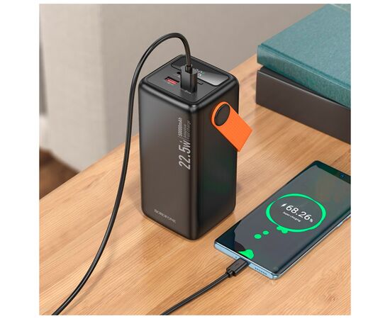 Батарея универсальная BOROFONE 50000mAh BJ66A Magnifico 22.5W PD/20W Black (6941991115158), изображение 8 Батарея универсальная BOROFONE 50000mAh BJ66A Magnifico 22.5W PD/20W Black (6941991115158), изображение 8