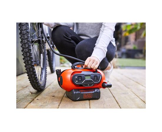 Автомобільний компресор Black&Decker Li-Ion, 18V, (без АКБ та ЗП) (BDCINF18N), зображення 12 Автомобільний компресор Black&Decker Li-Ion, 18V, (без АКБ та ЗП) (BDCINF18N), зображення 12