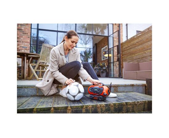 Автомобільний компресор Black&Decker Li-Ion, 18V, (без АКБ та ЗП) (BDCINF18N), зображення 8 Автомобільний компресор Black&Decker Li-Ion, 18V, (без АКБ та ЗП) (BDCINF18N), зображення 8