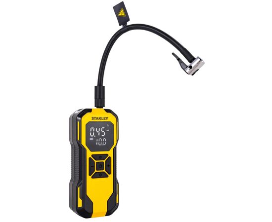 Автомобільний компресор Stanley 2in1, 10 Бар, 14,2 л/хв., powerbank 6000 mAh (SXIF0101), зображення 2 Автомобільний компресор Stanley 2in1, 10 Бар, 14,2 л/хв., powerbank 6000 mAh (SXIF0101), зображення 2