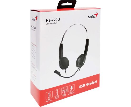 Наушники Genius HS-220U Black (31710020402), изображение 5
