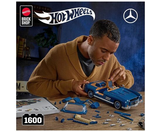 Конструктор Hot Wheels Brick Shop Mercedes-Benz 300 SL 1600 деталей (HWW25), изображение 6 Конструктор Hot Wheels Brick Shop Mercedes-Benz 300 SL 1600 деталей (HWW25), изображение 6