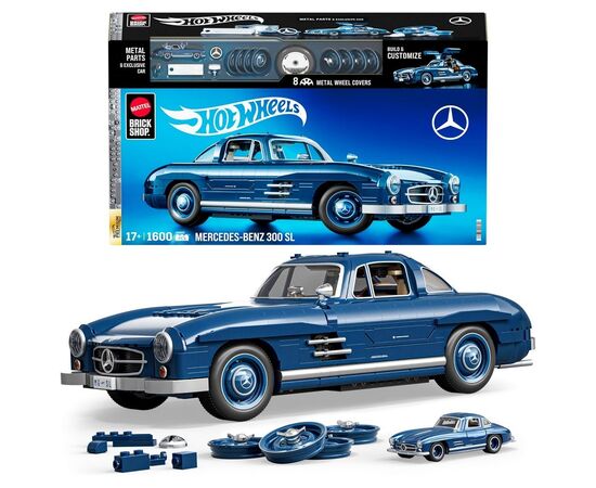 Конструктор Hot Wheels Brick Shop Mercedes-Benz 300 SL 1600 деталей (HWW25) Конструктор Hot Wheels Brick Shop Mercedes-Benz 300 SL 1600 деталей (HWW25)