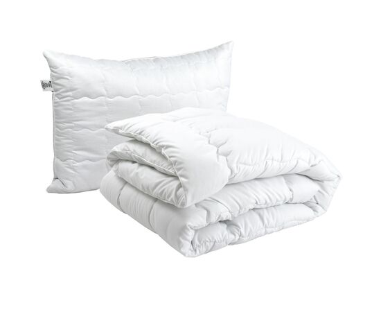 Одеяло Руно набор одеяло силиконовое Warm Silver 140х205+1 подушка 50х70 (924.52_Warm Silver)
