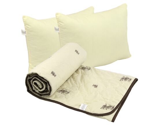 Одеяло Руно набор одеяло шерстяное 200х220+2 подушки 50х70 силиконовые Comfort Sheep (К_925.52ШКУ_Sheep)