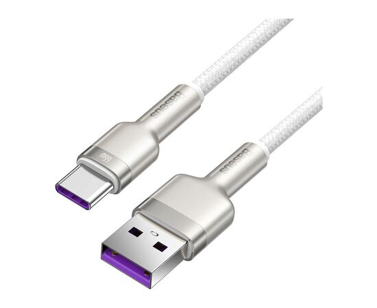 Дата кабель USB-C to USB-C 1.0m 66W metal Baseus (CAKF000102), зображення 2 Дата кабель USB-C to USB-C 1.0m 66W metal Baseus (CAKF000102), зображення 2