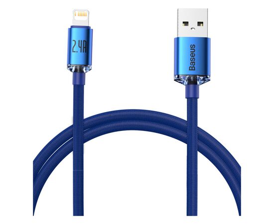 Дата кабель USB 2.0 AM to Lightning 1.2m 2.4A blue Baseus (CAJY000003) Дата кабель USB 2.0 AM to Lightning 1.2m 2.4A blue Baseus (CAJY000003)