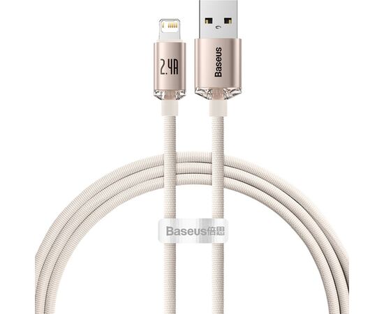 Дата кабель USB 2.0 AM to Lightning 1.2m 2.4A pink Baseus (CAJY001104) Дата кабель USB 2.0 AM to Lightning 1.2m 2.4A pink Baseus (CAJY001104)