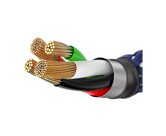Дата кабель USB 2.0 AM to Lightning 1.0m 2.4A blue Baseus (CALCD-03), зображення 6 Дата кабель USB 2.0 AM to Lightning 1.0m 2.4A blue Baseus (CALCD-03), зображення 6