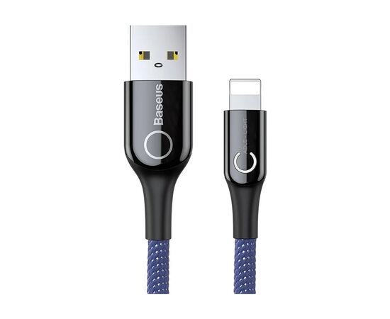 Дата кабель USB 2.0 AM to Lightning 1.0m 2.4A blue Baseus (CALCD-03)