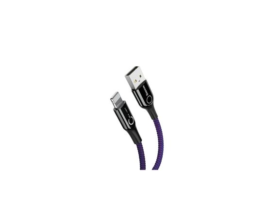 Дата кабель USB 2.0 AM to Lightning 1.0m 2.4A purple Baseus (CALCD-05), зображення 2 Дата кабель USB 2.0 AM to Lightning 1.0m 2.4A purple Baseus (CALCD-05), зображення 2