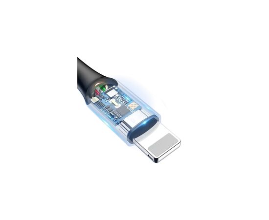 Дата кабель USB 2.0 AM to Lightning 1.0m 2.4A purple Baseus (CALCD-05), зображення 6 Дата кабель USB 2.0 AM to Lightning 1.0m 2.4A purple Baseus (CALCD-05), зображення 6