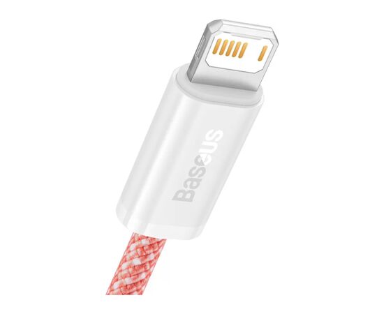Дата кабель USB 2.0 AM to Lightning 1.0m 2.4A orange Baseus (CALD000407), зображення 2 Дата кабель USB 2.0 AM to Lightning 1.0m 2.4A orange Baseus (CALD000407), зображення 2