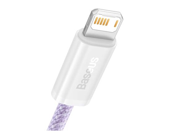 Дата кабель USB 2.0 AM to Lightning 1.0m 2.4A purple Baseus (CALD000405), зображення 2 Дата кабель USB 2.0 AM to Lightning 1.0m 2.4A purple Baseus (CALD000405), зображення 2