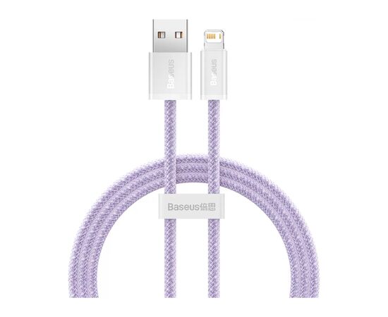 Дата кабель USB 2.0 AM to Lightning 1.0m 2.4A purple Baseus (CALD000405) Дата кабель USB 2.0 AM to Lightning 1.0m 2.4A purple Baseus (CALD000405)