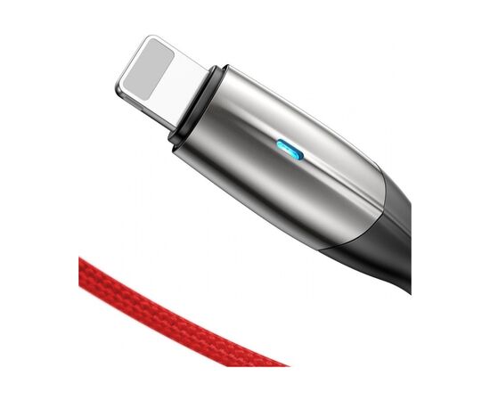 Дата кабель USB 2.0 AM to Lightning 1.0m 2.4A red Baseus (CALSP-B09), зображення 3 Дата кабель USB 2.0 AM to Lightning 1.0m 2.4A red Baseus (CALSP-B09), зображення 3