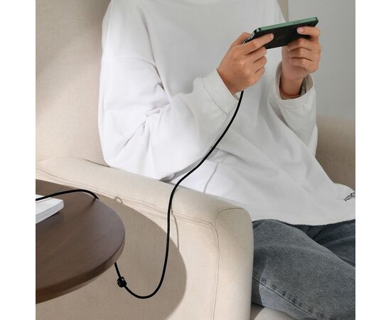 Дата кабель USB 2.0 AM to Lightning 1.0m 2.4A 90° corner black Baseus (CAVP000001), зображення 8 Дата кабель USB 2.0 AM to Lightning 1.0m 2.4A 90° corner black Baseus (CAVP000001), зображення 8