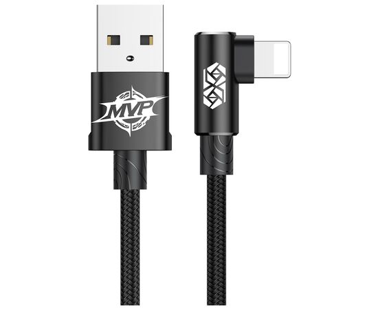 Дата кабель USB 2.0 AM to Lightning 2.0m 1.5A 90° corner black Baseus (CALMVP-A01) Дата кабель USB 2.0 AM to Lightning 2.0m 1.5A 90° corner black Baseus (CALMVP-A01)