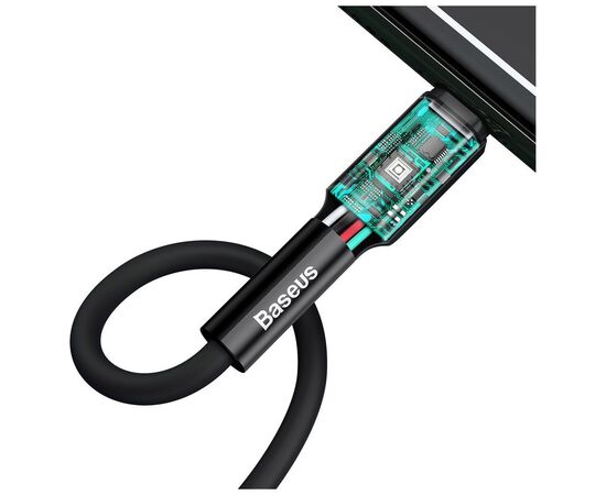 Дата кабель USB 2.0 AM to Lightning 1.0m black Baseus (CALGJ-01), зображення 5 Дата кабель USB 2.0 AM to Lightning 1.0m black Baseus (CALGJ-01), зображення 5