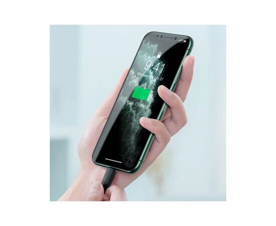 Дата кабель USB 2.0 AM to Lightning 1.0m black Baseus (CALGJ-01), зображення 6 Дата кабель USB 2.0 AM to Lightning 1.0m black Baseus (CALGJ-01), зображення 6