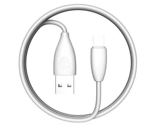 Дата кабель USB 2.0 AM to Lightning 1.2m 2.0A Baseus (CALMY-02), изображение 5 Дата кабель USB 2.0 AM to Lightning 1.2m 2.0A Baseus (CALMY-02), изображение 5