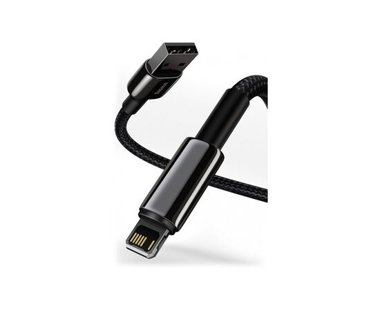 Дата кабель USB 2.0 AM to Lightning 2.0m 2.4A black Baseus (CALWJ-A01), зображення 2 Дата кабель USB 2.0 AM to Lightning 2.0m 2.4A black Baseus (CALWJ-A01), зображення 2