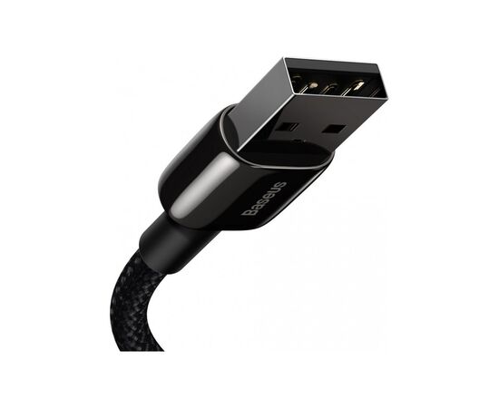 Дата кабель USB 2.0 AM to Lightning 2.0m 2.4A black Baseus (CALWJ-A01), зображення 4 Дата кабель USB 2.0 AM to Lightning 2.0m 2.4A black Baseus (CALWJ-A01), зображення 4