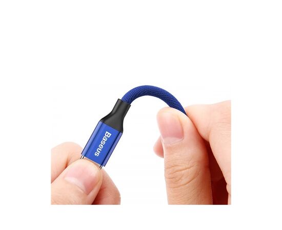 Дата кабель USB 2.0 AM to Lightning 1.8m navy blue Baseus (CALYW-A13), зображення 3 Дата кабель USB 2.0 AM to Lightning 1.8m navy blue Baseus (CALYW-A13), зображення 3