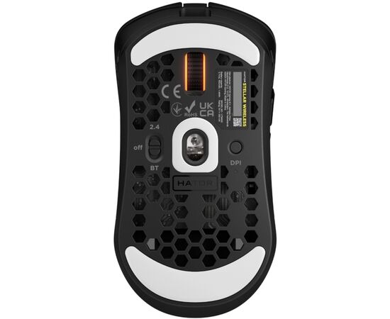 Мышка Hator Stellar Wireless/Bluetooth/USB Black (HTM650), изображение 5 Мышка Hator Stellar Wireless/Bluetooth/USB Black (HTM650), изображение 5