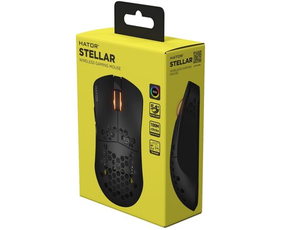 Мышка Hator Stellar Wireless/Bluetooth/USB Black (HTM650), изображение 6 Мышка Hator Stellar Wireless/Bluetooth/USB Black (HTM650), изображение 6