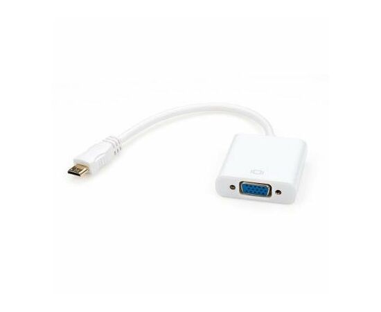 Переходник HDMI C M to VGA F 0.15m Vinga (HDMICMVGAF-01)