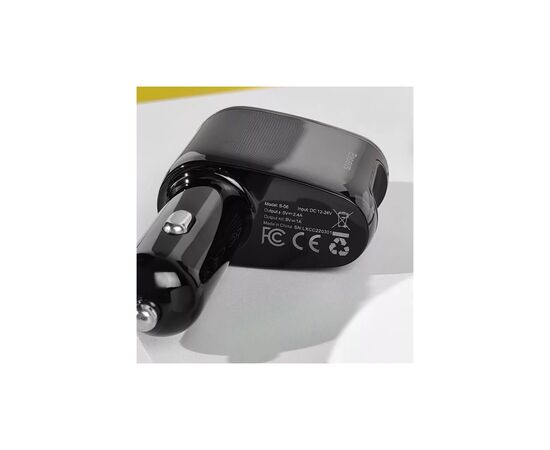 FM модулятор Baseus FM Launcher Locomotive 3.4 A 2 USB (CCHC000001), изображение 10 FM модулятор Baseus FM Launcher Locomotive 3.4 A 2 USB (CCHC000001), изображение 10