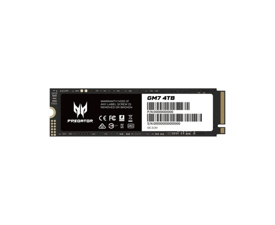 Накопитель SSD M.2 2280 4TB GM7 Acer Predator (BL.9BWWR.120), изображение 5 Накопитель SSD M.2 2280 4TB GM7 Acer Predator (BL.9BWWR.120), изображение 5