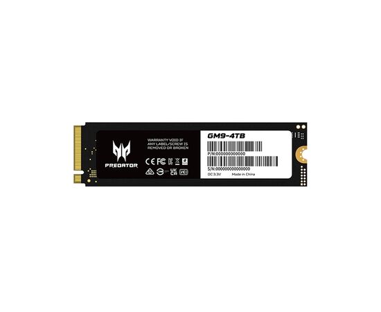 Накопитель SSD M.2 2280 2TB GM9 Acer Predator (BL.9BWWR.137), изображение 2 Накопитель SSD M.2 2280 2TB GM9 Acer Predator (BL.9BWWR.137), изображение 2