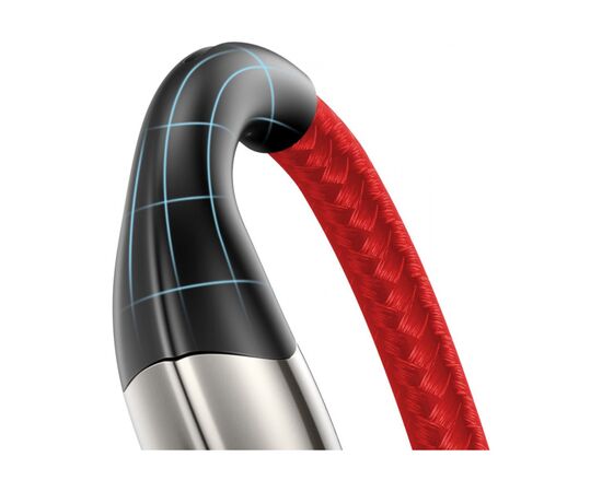 Дата кабель USB 2.0 AM to Lightning 2.0m 2.4A red Baseus (CALSP-C09), изображение 4