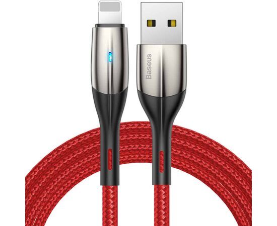 Дата кабель USB 2.0 AM to Lightning 2.0m 2.4A red Baseus (CALSP-C09)