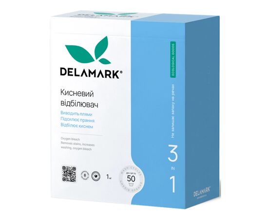 Отбеливатель DeLaMark 3 в 1 кислородный 1 кг (4820152331328) Отбеливатель DeLaMark 3 в 1 кислородный 1 кг (4820152331328)