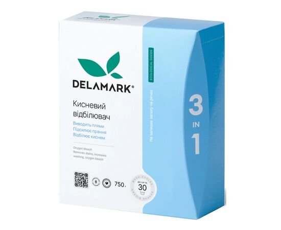Отбеливатель DeLaMark 3 в 1 кислородный 750 г (4820152330321) Отбеливатель DeLaMark 3 в 1 кислородный 750 г (4820152330321)