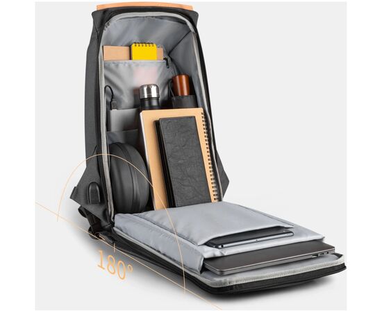 Рюкзак для ноутбука Kingsons 15.6" laptop backpack Dark Grey (KS3207W), изображение 5 Рюкзак для ноутбука Kingsons 15.6" laptop backpack Dark Grey (KS3207W), изображение 5