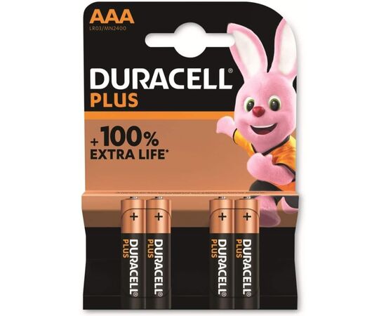 Батарейка Duracell AAA лужні 4 шт. в упаковці (5009421 / 5014213 / 5000394141117)