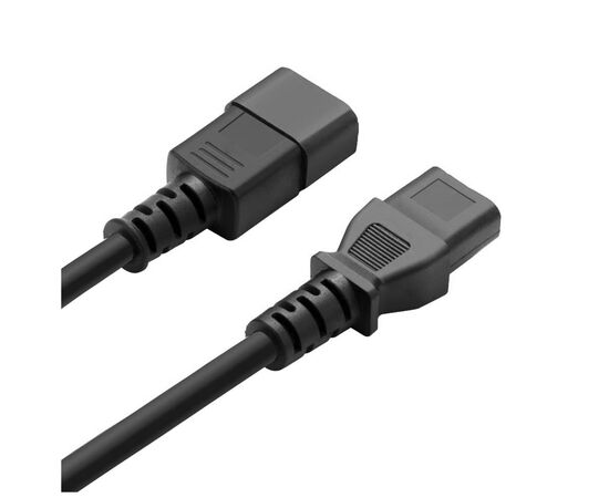 Кабель питания C13 to C14 1.8m black ColorWay (CW-CBP087-BK), изображение 4 Кабель питания C13 to C14 1.8m black ColorWay (CW-CBP087-BK), изображение 4