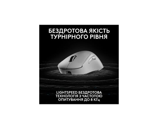 Мышка Logitech G Pro X Superlight 2 Dex Wireless White (910-007365), изображение 4 Мышка Logitech G Pro X Superlight 2 Dex Wireless White (910-007365), изображение 4
